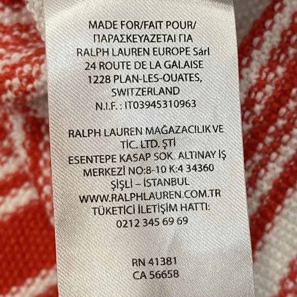 Ralph Lauren Striped S/S Knit Sweater Blouse Top Womens 2X Linen‎ Boxy Boat neck - Picture 8 of 12